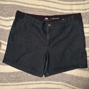 Riders by Lee Midrise Dark Blue Jean Shorts